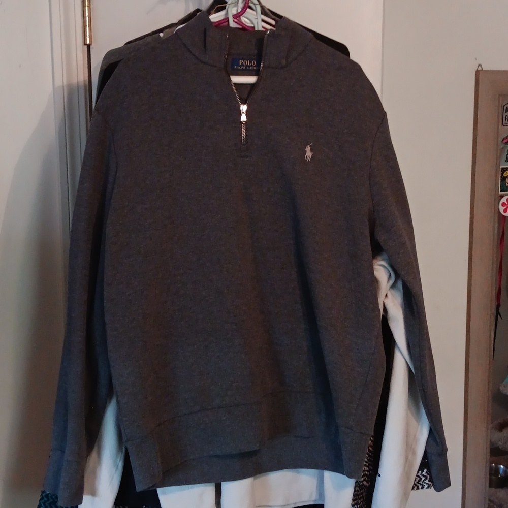 Polo 1/4 zip sweater size L
